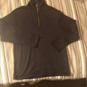 Arrow dark gray 1/4 zip sweater